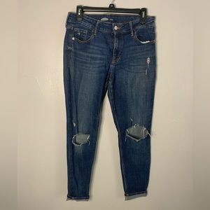 Old Navy Rockstar Super Skinny Distressed Denim Jeans